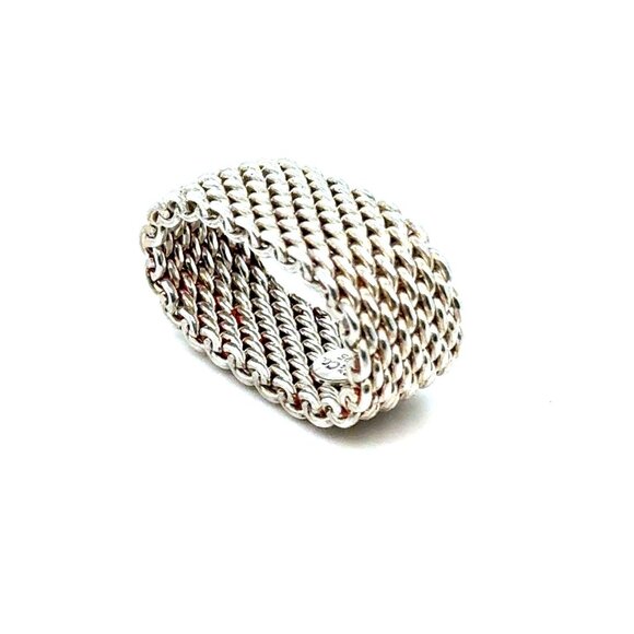 T& Co. 925 Mesh Ring - Retired - Picture 2 of 4